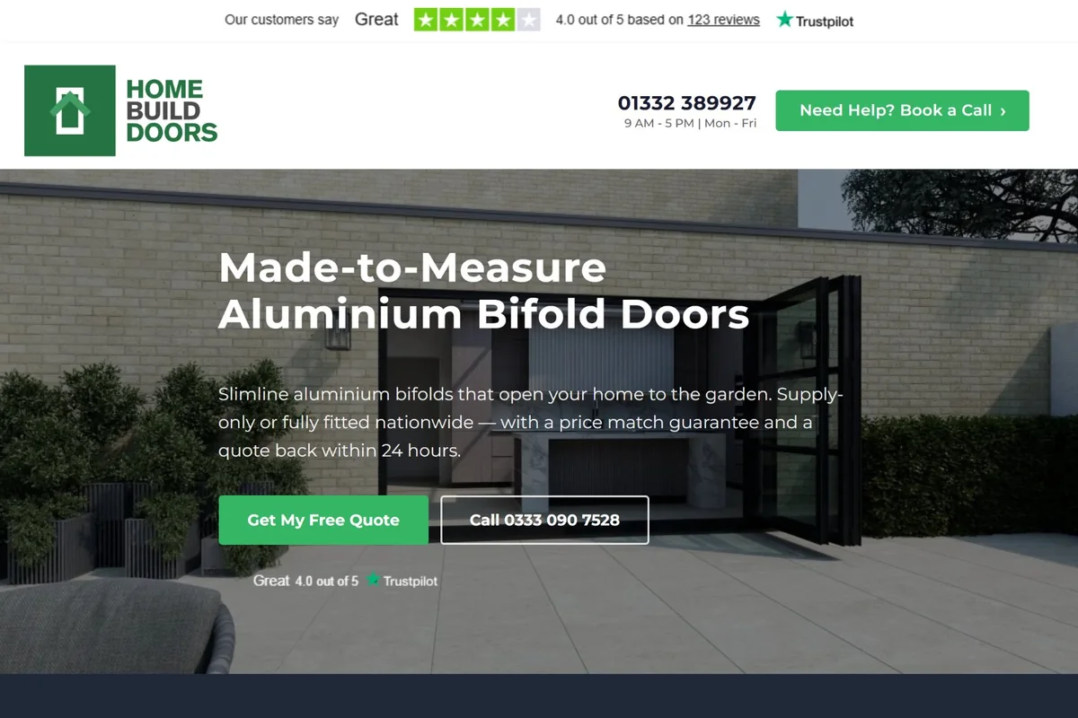Home Build Doors website